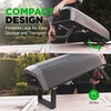 image:imageNutrichef Outdoor Pizza Oven  Cook 12 Pizza in 60 Seconds  Manual 360 Rotating Pizza Stone  Adjustable Heat  Includes Pizza Peel Pizza Cutter Stone Cover amp Hose  Long HandleLong Handle
