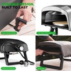 image:imageNutrichef Outdoor Pizza Oven  Manual 360 Rotating Pizza Stone  Adjustable Heat  Includes Pizza Peel Pizza Cutter Stone Cover amp Hose  Cook 12 Pizza in 60 Seconds  Long HandleLong Handle