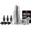 image:imageNutriChef Mixology Bartender Cocktail Shaker Set  Includes 15 amp 30 oz Stainless Steel Shakers 6 Bottle Pourers amp More  Essential Martini Making Kit  Drink Mixing Set  15 Piece Cocktail Bar SetFullSize bar set