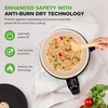 image:imageNutriChef 16 QT Portable Electric Rice Cooker amp Lunch Maker  MultiFunctional amp NonStick Ceramic Coating  Digital Control Panel  6 Cook Functions Rice Soup Stew Porridge amp More  Black