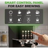 image:imageNutriChef 20Bar Espresso Maker With Milk Frother  Removable 18 Quart Water Tank  Coffee Maker for Brewing Espresso Cappuccino Latte Americano amp Cold Brew Coffees  Black