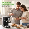image:imageNutriChef 20Bar Espresso Maker With Milk Frother  Removable 18 Quart Water Tank  Coffee Maker for Brewing Espresso Cappuccino Latte Americano amp Cold Brew Coffees  Black