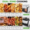 image:imageNutriChef 4 QT Air Fryer amp Grill  71 Preset Cook Modes  Transparent Fry Bowl for Best Cooking Results  Cook Shrimp Steak Fries Wings amp More  4 QT Glass Air Fryer amp 12 QT Grill  WhiteWhite