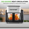 image:imageNutriChef 4 QT Air Fryer amp Grill  71 Preset Cook Modes  Transparent Fry Bowl for Best Cooking Results  Cook Shrimp Steak Fries Wings amp More  4 QT Glass Air Fryer amp 12 QT Grill  WhiteWhite