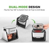 image:imageNutriChef 4 QT Air Fryer amp Grill  71 Preset Cook Modes  Transparent Fry Bowl for Best Cooking Results  Cook Shrimp Steak Fries Wings amp More  4 QT Glass Air Fryer amp 12 QT Grill  WhiteWhite