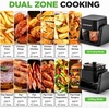 image:imageNutriChef 4 QT Air Fryer amp Grill  71 Preset Cook Modes  Transparent Fry Bowl for Best Cooking Results  Cook Shrimp Steak Fries Wings amp More  4 QT Glass Air Fryer amp 12 QT Grill  WhiteBlack