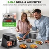 image:imageNutriChef 4 QT Air Fryer amp Grill  71 Preset Cook Modes  Transparent Fry Bowl for Best Cooking Results  Cook Shrimp Steak Fries Wings amp More  4 QT Glass Air Fryer amp 12 QT Grill  WhiteBlack