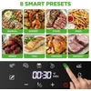 image:imageNutriChef 58 Quart Air Fryer  Glass Airfryer with 8in1 Digital Presets  Stainless Steel Fryer Design  Glass Fry Bowl with FlipUp Safety Shield  Compact AirFryer for Even Cooking  BlackBlack