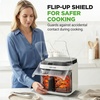 image:imageNutriChef 58 Quart Air Fryer  Glass Airfryer with 8in1 Digital Presets  Stainless Steel Fryer Design  Glass Fry Bowl with FlipUp Safety Shield  Compact AirFryer for Even Cooking  BlackWhite