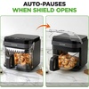 image:imageNutriChef 58 Quart Air Fryer  Glass Airfryer with 8in1 Digital Presets  Stainless Steel Fryer Design  Glass Fry Bowl with FlipUp Safety Shield  Compact AirFryer for Even Cooking  BlackBlack
