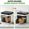 image:imageNutriChef 58 Quart Air Fryer  Glass Airfryer with 8in1 Digital Presets  Stainless Steel Fryer Design  Glass Fry Bowl with FlipUp Safety Shield  Compact AirFryer for Even Cooking  BlackWhite