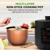 image:imageNutriChef Electric Pressure Cooker 6 Quart Capacity  9 Function Digital Countertop Pressure Cooker  Adjustable Time amp Temperature  Cook Bake Steam Broil amp Braise  131 x 114 IN  Black