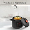 image:imageNutriChef Electric Pressure Cooker 6 Quart Capacity  9 Function Digital Countertop Pressure Cooker  Adjustable Time amp Temperature  Cook Bake Steam Broil amp Braise  131 x 114 IN  Black