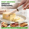 image:imageNutriChef Heated Butter Knife  Rechargeable Cordless Heating Butter Spreader Two Heat Settings 107F amp 158F  Ready Light Indicator for Slicing amp Spreading Butter Cheese amp Peanut Butter  White