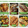 image:imageNutriChef Horizontal Rotating Shawarma Oven  Rotisserie Shawarma amp Kebab Machine  Includes Large 224 Quart Capacity 3Hour Timer amp 6 Kebab Skewers  Ideal for ChickenTurkey amp Lamb  WhiteWhite