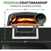 image:imageNutriChef Portable Outdoor Gas Pizza Oven  Foldable Feet Adjustable Heat Control Dial Includes Burner Stone amp Regulator wHose Cooks 12 Pizza in 60 Seconds