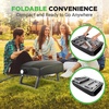 image:imageNutriChef Portable Outdoor Gas Pizza Oven  Foldable Feet Adjustable Heat Control Dial Includes Burner Stone amp Regulator wHose Cooks 12 Pizza in 60 Seconds