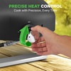 image:imageNutriChef Portable Outdoor Gas Pizza Oven  Foldable Feet Adjustable Heat Control Dial Includes Burner Stone amp Regulator wHose Cooks 12 Pizza in 60 Seconds