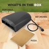 image:imageNutriChef Portable Outdoor Gas Pizza Oven  Foldable Feet Adjustable Heat Control Dial Includes Burner Stone amp Regulator wHose Cooks 12 Pizza in 60 Seconds