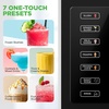 image:imageNutriChef Slushie Machine for Home  No Ice Needed Slushys 7in1 Preset Programs Self Clean Milkshakes Spiked Slush amp More  64 oz Quiet Operation OneTouch Start amp Includes Recipes  Black