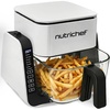 image:imageNutriChef 4 QT Air Fryer amp Grill  71 Preset Cook Modes  Transparent Fry Bowl for Best Cooking Results  Cook Shrimp Steak Fries Wings amp More  4 QT Glass Air Fryer amp 12 QT Grill  WhiteWhite