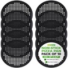 image:imageNutriChef Nonstick Pizza Pan Tray for Oven 33cm Set of 10 Perforated Carbon Steel Baking Accessories with Holes Easy Clean Plates Dishwasher Safe Container and Cutting Board