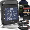 image:imageNutriChef Smart BBQ Thermometer  Rechargeable Dual Probe System with WiFi amp Bluetooth for Precise Grilling EasytoRead Digital Display Compatible with Any Smartphone for Outdoor Barbecue amp Smoker
