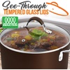 image:imageNutriChef Dutch Oven Pot with Lid  NonStick HighQualified Kitchen Cookware with SeeThrough Tempered Glass Lids5 Quart Works with Models NCCW14SBLU amp NCCW20SBLUNCCW14SBLUDOPBrown