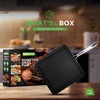 image:imageNutriChef Nonstick Cast Iron Grill Pan  11Inch Kitchen Square Skillet Grilling Pan Enameled Steak wSide Drip Spout For Electric Stovetop Induction Gas Black NCCIES475Square Non Stick
