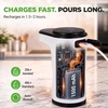 image:imageNutriChef 3in1 Electric Wine Aerator  Aerates Vacuum Seals amp Dispenses  Includes 3 Bottle Adapters 2 Vacuum Stoppers amp 2 Straws  Rechargeable LED Touch Screen with Measured Pours  White