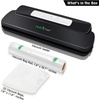image:imageNutriChef Automatic Handheld Sealer Vacuum Machine Storage for Dry or Moist Product Home Kitchen Heat Sealing System Simple amp Compact Fresh Saver Meal Food Plastic Roll Bag Starter Kit AZPKVS10BK