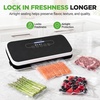 image:imageNutriChef Automatic Vacuum Air Sealing System for Food Preservation with Starter Kit Compact Design Lab Tested Dry amp Moist Food Modes with Led Indicator Lights SilverBlack