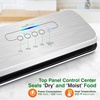 image:imageNutriChef Two 8 X 10 4 mil Premium Vacuum Rolls  Commercial Grade Food Storage Sealer wAutomatic Vacuum Air Sealing System Reusable Sealer For Food Preservation
