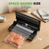 image:imageNutriChef Vacuum Sealer Machine with BuiltIn Bag Storage Food Sealer for Dry amp Moist Foods Removable Drip Tray Suction Hose amp Bags Included