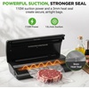 image:imageNutriChef Vacuum Sealer for Food Roll Cutter Gentle and Normal Modes  Built in cutter Automatic Electric Air Sealing Preserver System Digital controls amp LED indicators Dry amp Moist food Modes