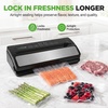 image:imageNutriChef Vacuum Sealer for Food Roll Cutter Gentle and Normal Modes  Built in cutter Automatic Electric Air Sealing Preserver System Digital controls amp LED indicators Dry amp Moist food Modes
