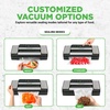 image:imageNutriChef Vacuum Sealer for Food with Easy Lock Handle Countertop Vacuum Sealer Machine for Dry Moist Liquid Items Works with Reusable Vacuum Seal Bags and Rolls Preserves FreshnessSilverBlack