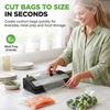 image:imageNutriChef Vacuum Sealer for Food with Easy Lock Handle Countertop Vacuum Sealer Machine for Dry Moist Liquid Items Works with Reusable Vacuum Seal Bags and Rolls Preserves FreshnessSilverBlack