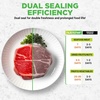 image:imageNutriChef Vacuum Sealer for Food with Easy Lock Handle Countertop Vacuum Sealer Machine for Dry Moist Liquid Items Works with Reusable Vacuum Seal Bags and Rolls Preserves FreshnessBlackSilver