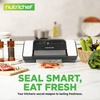image:imageNutriChef Vacuum Sealer for Food with Easy Lock Handle Countertop Vacuum Sealer Machine for Dry Moist Liquid Items Works with Reusable Vacuum Seal Bags and Rolls Preserves FreshnessBlackSilver