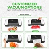 image:imageNutriChef Vacuum Sealer for Food with Easy Lock Handle Countertop Vacuum Sealer Machine for Dry Moist Liquid Items Works with Reusable Vacuum Seal Bags and Rolls Preserves FreshnessBlackSilver