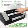 image:imageNutriChef Vacuum Sealer for Food with Easy Lock Handle Countertop Vacuum Sealer Machine for Dry Moist Liquid Items Works with Reusable Vacuum Seal Bags and Rolls Preserves FreshnessSilverBlack