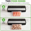 image:imageNutriChef Vacuum Sealer for Food with Easy Lock Handle Countertop Vacuum Sealer Machine for Dry Moist Liquid Items Works with Reusable Vacuum Seal Bags and Rolls Preserves FreshnessSilverBlack