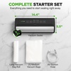 image:imageNutriChef Vacuum Sealer for Food with Easy Lock Handle Countertop Vacuum Sealer Machine for Dry Moist Liquid Items Works with Reusable Vacuum Seal Bags and Rolls Preserves FreshnessSilverBlack