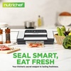 image:imageNutriChef Vacuum Sealer for Food with Easy Lock Handle Countertop Vacuum Sealer Machine for Dry Moist Liquid Items Works with Reusable Vacuum Seal Bags and Rolls Preserves FreshnessSilverBlack