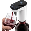 image:imageNutriChef 3in1 Electric Wine Aerator  Aerates Vacuum Seals amp Dispenses  Includes 3 Bottle Adapters 2 Vacuum Stoppers amp 2 Straws  Rechargeable LED Touch Screen with Measured Pours  White