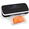 image:imageNutriChef Vacuum Sealer Machine for Food  Automatic Food Sealer with Dry amp Moist Modes LED Controls Starter Kit with Bags Roll Hose amp Wine Stopper Compact Black