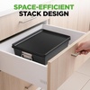image:imageNutriChef 8 Piece Nonstick Bakeware Set  Carbon Steel Baking Pans for Oven  Includes Sheet Pan Muffin Loaf Round and Square Cake Pan  Dishwasher Safe Stackable Design Oven Safe up to 446FOnyx