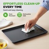 image:imageNutriChef 8 Piece Nonstick Bakeware Set  Carbon Steel Baking Pans for Oven  Includes Sheet Pan Muffin Loaf Round and Square Cake Pan  Dishwasher Safe Stackable Design Oven Safe up to 446FOnyx