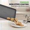 image:imageNutriChef 8 Piece Nonstick Bakeware Set  Carbon Steel Baking Pans for Oven  Includes Sheet Pan Muffin Loaf Round and Square Cake Pan  Dishwasher Safe Stackable Design Oven Safe up to 446FPurple